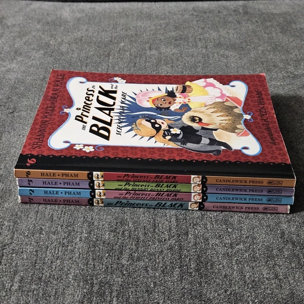 The Princess In Black Books 1,2,3 &‎ 6 Lot Of 4 By Shannon Hale & Dean Hale READ